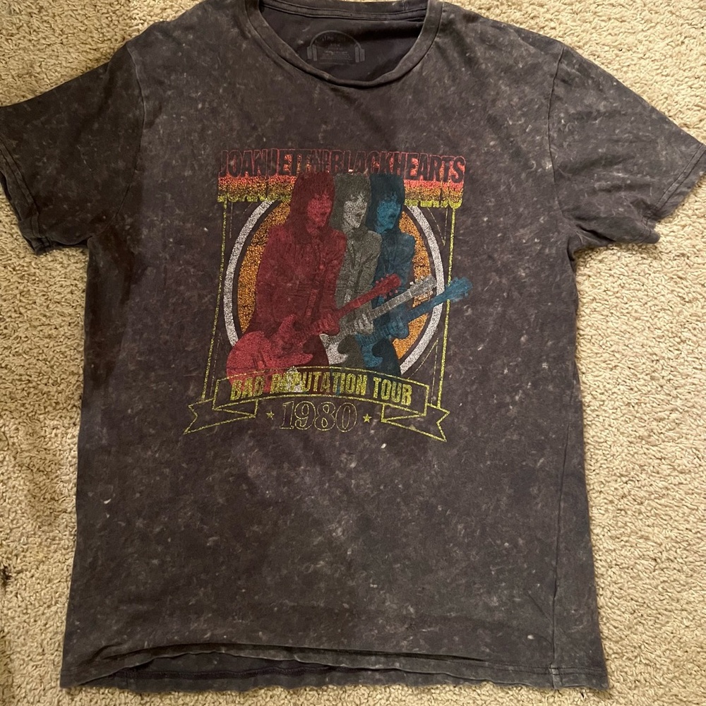 Vintage Joan Jett and The BlackHearts  Graphic Bad Reputation Tour T - Shirt
